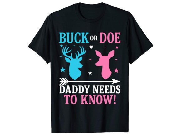 Buck or Gender Reveal T-Shirt PNG SVG Review