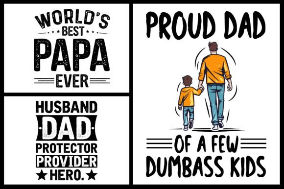 Dad Papa T-Shirt Design SVG PNG Review