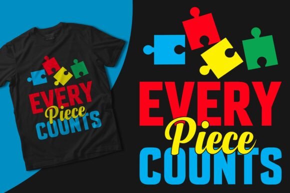 Every Piece Counts Autism Svg Design