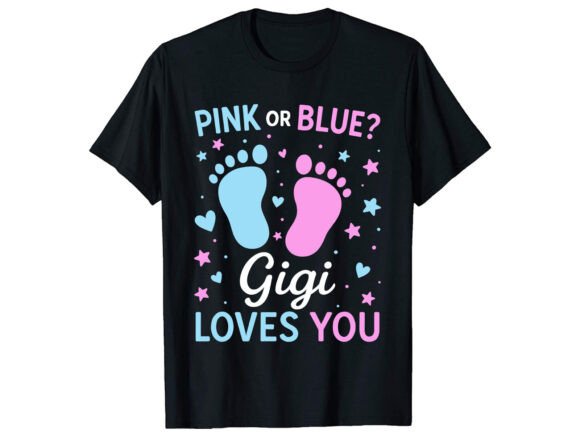 Gigi Loves Gender Reveal T-Shirt PNG SVG Review