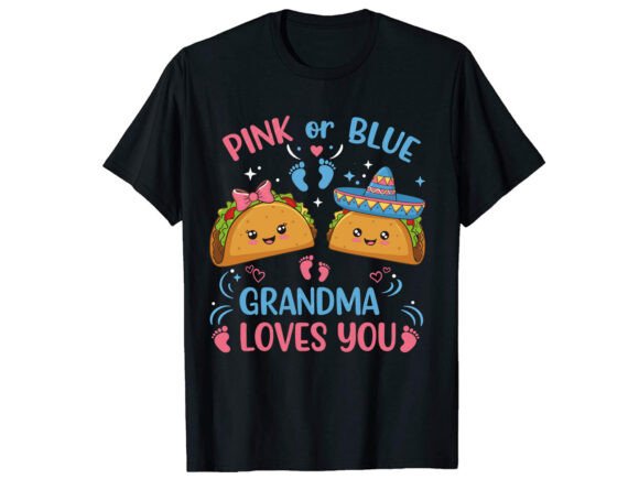 Grandma Gender Reveal T-Shirt PNG SVG Review